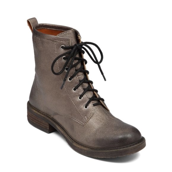 Lucky Brand Shoes - Lucky Brand size 6.5 Metal Bronze Combat Boots